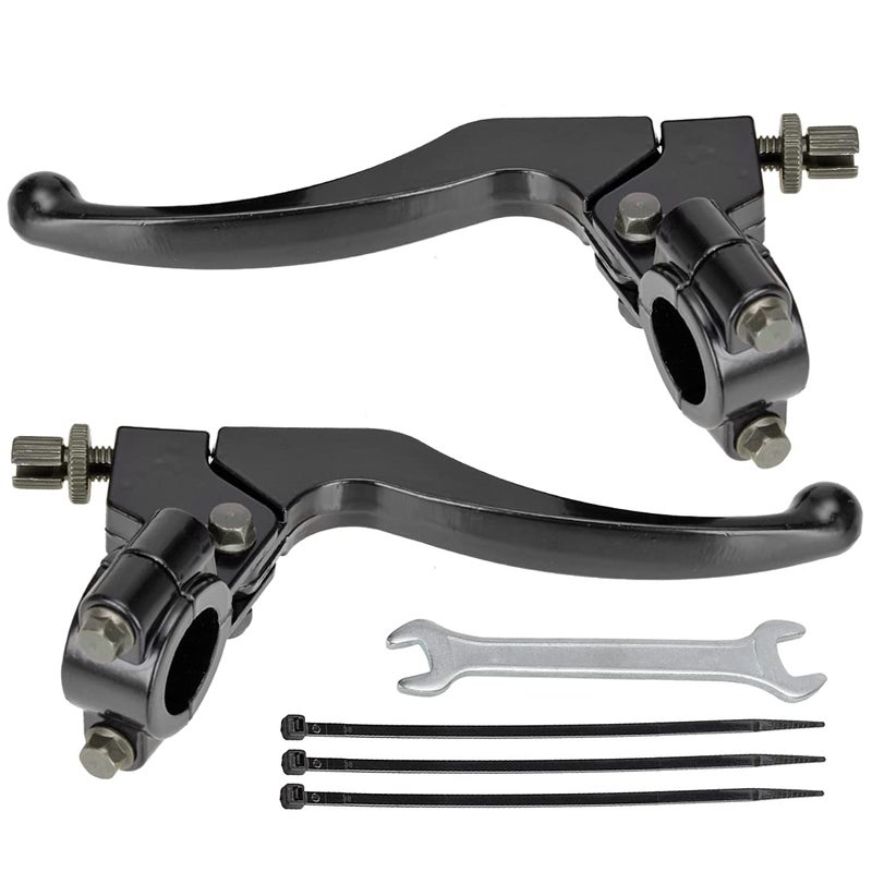 FVRITO 7/8"" 22mm Universal Clutch Brake Handle Levers Perch for CRF50 CRF70 CRF80 CRF100 CRF150 XR50 XR80 XR100 ATC 200m Pit Dirt Bike Motor Motocross Motorcycle Baja Mini Bike MB200 Left and Right - Image 1